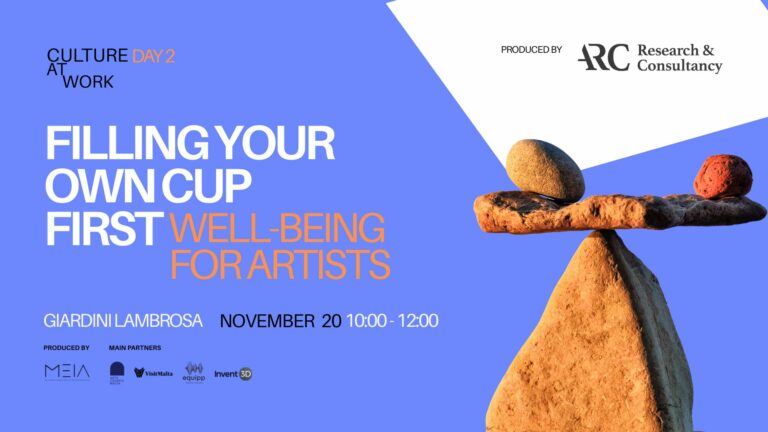 Filling Your Own Cup First – Well-being For Artists