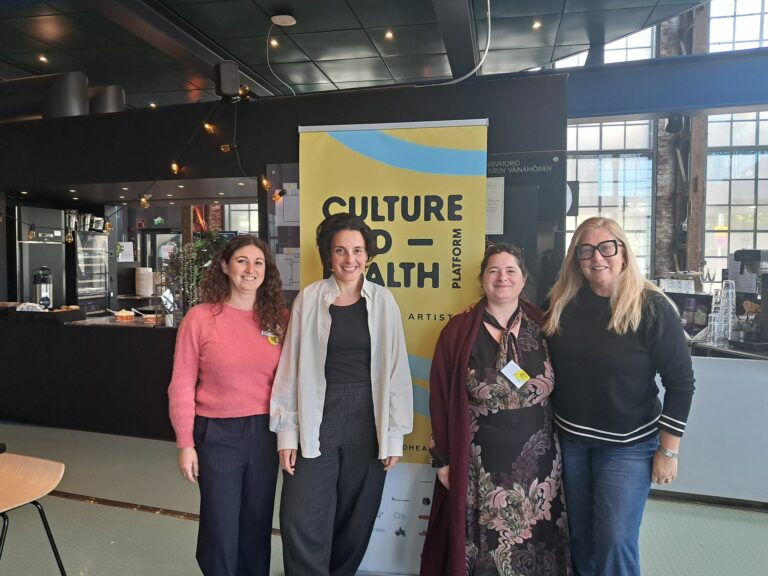 Davinia at the CultureAndHealth Forum & Platform Meeting in Turku, Finland.
